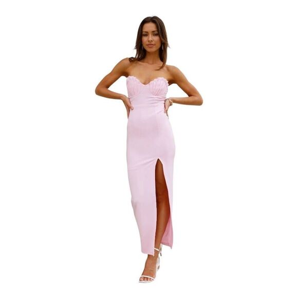 Hello Molly Roses For You Midi Dress Pink NWT - Picture 1 of 16